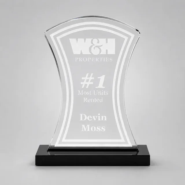 Starfire Hourglass Acrylic Award
