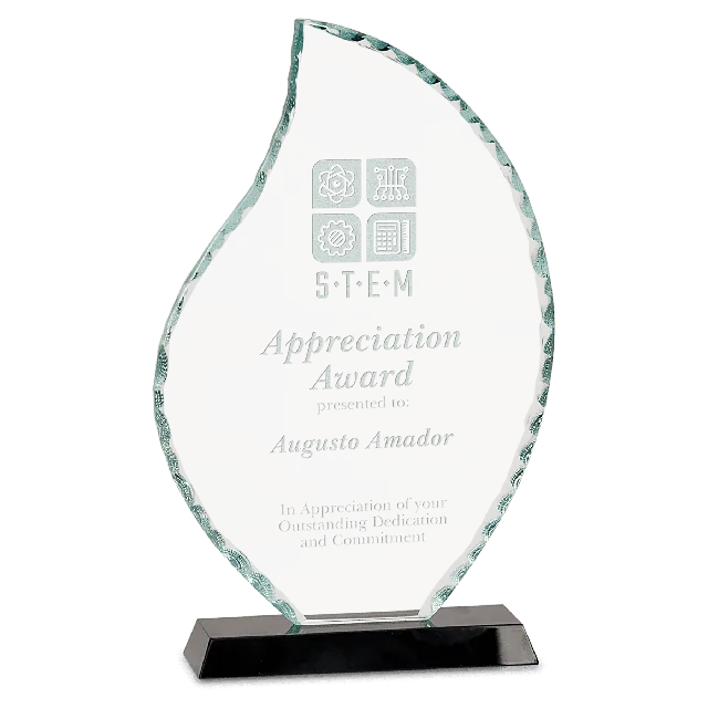 Flame Facet Glass Award
