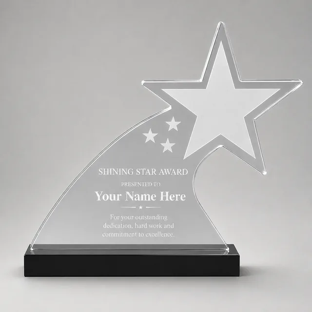 Starfire Shooting Star Acrylic Award